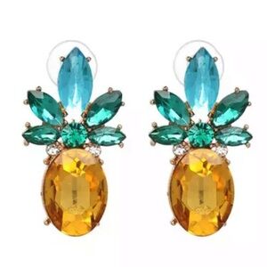 NWT Pineapple Stone Statement Earrings - Various - Your Pick! 🍍